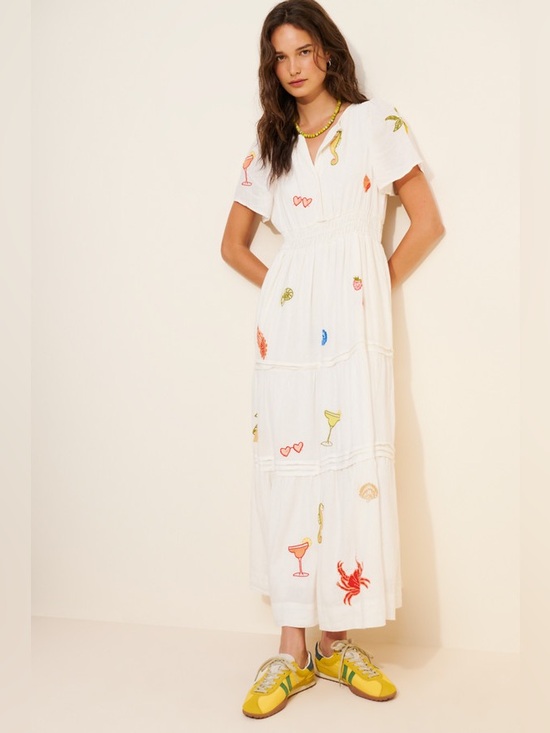 Anthropologie Dresses & Skirts - The Somerset Embroidered Maxi Dress